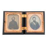 CIVIL WAR UNION ARMY SOLDIERS AMBROTYPE PHOTOS