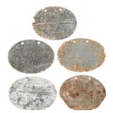 WWI GERMAN ARMY NAMED DOG TAGS