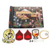 KOREA USMC PILOTS PHOTO, DOG TAG, & PATCH GROUPING
