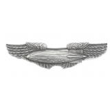 WWII USAAF AIRSHIP PILOT  3' PILOT WINGS MARKED G