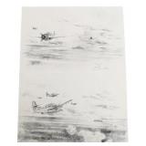 US NAVY TBF-1 SKETCH PRINTS by ROBERTO CERNUDA