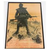 WWI FRENCH ON NE PASSE PAS HOMEFRONT POSTER