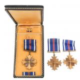 WWII US AAF 1945 KIA NAMED LT. DFC MEDAL & MEDALS