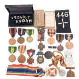 SPAN-AM WAR - WWI US ARMY & NATIONAL GUARD MEDALS