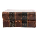 WOOD'S PRACTICE OF MEDICINE BOOKS, VOL I & II 1855