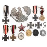 WWI IMPERIAL GERMAN IRON CROSS, BADGES, AND MEDALS