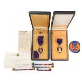 WWII US ARMY AIR FORCES NAMED PURPLE HEARTS