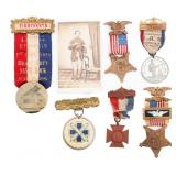 CIVIL WAR UNION VETERAN & GAR MEDALS