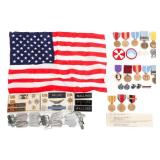 WWII - KOREAN WAR US ARMY INSIGNIA NAMED GROUPING