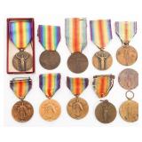 WWI US & WORLD VICTORY MEDALS