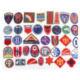 WWII US ARMY UNIT PATCHES