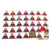WWII US ARMY ARMORED FORCES UNIT PATCHES