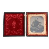 CIVIL WAR UNION ARMY SOLDIERS TINTYPE