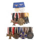 WWII GERMAN WEHRMACHT & NSDAP MEDAL BARS