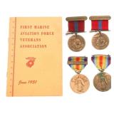 WWI USMC AVIATOR BROTHERS NAMED MEDAL GROUPING