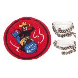 WWII USAAF 307th BOMB GROUP PATCH & ID BRACELETS