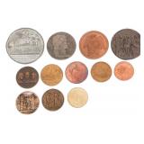 19th - 20th C. WORLD MILITARY TABLE MEDALS