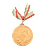 18K GOLD 1917 ITALIAN NAMED DOCTOR RED CROSS MEDAL