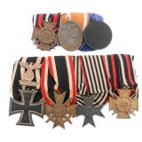 WWI - WWII GERMAN WEHRMACHT & SS MEDAL BARS