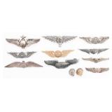 WWI - WWII CAA, BALLOON & PILOT RESTRIKE WINGS