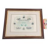 CIVIL WAR UNION ARMY CAPTAIN MAINE AWARD CERT.