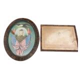WWI US AEF SERVICE CROSS CITATION & PORTRAIT