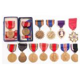 WWII US ARMY NUMBERED PURPLE HEART & MEDALS