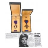 WWII USAAF 501st BS PILOT KIA PURPLE HEART & DSC