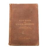 HANDBOOK OF SURGICAL OPERATIONS BOOK 1862