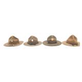 WWI - WWII US ARMY OFFICER EM / NCO CAMPAIGN HATS