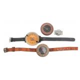 WWII GERMAN LUFTWAFFE & US PARATROOPER COMPASSES