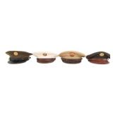 WWII US ARMY ENLISTED & NCO VISOR CAPS