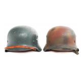 REFURBISHED WWII GERMAN SS M35 & LUFT M40 HELMETS