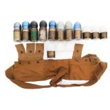 VIETNAM WAR US ARMY 40MM GRENADES & BANDOLIER