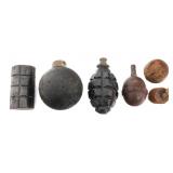 WWI FRENCH, GERMAN, & BRITISH HAND GRENADES