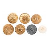 CIVIL WAR UNION ARMY & MILITIA UNIFORM BUTTONS