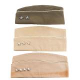 WWII US ARMY GENERAL RANK OVERSEAS CAPS