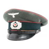 WWII GERMAN HEER PANZER NCO VISOR CAP