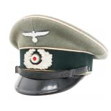 WWII GERMAN HEER INFANTRY NCO VISOR CAP