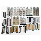 WWII GERMAN OFFICER SHOULDER BOARDS & COLLAR TABS