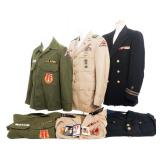 WWII - 1950S US ARMY & US NAVY UNIFORM GROUPING