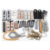 WWII GERMAN HEER SHOULDER BOARDS, TABS & CORDS