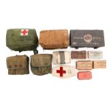 WWII - COLD WAR US ARMY MEDICAL BAGS & SUPPLIES