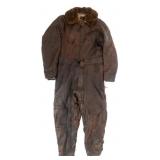 WWII US NAVY CFN-24 HEATED LEATHER FLIGHT SUIT