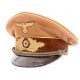 WWII GERMAN NSDAP REICHS LEVEL LEADER VISOR CAP