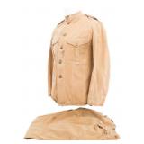 WWI USMC NAMED M1912 KHAKI SUMMER UNIFORM SET