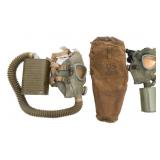 WWI - WWII US M1917 & M1 TRAINING GAS MASKS