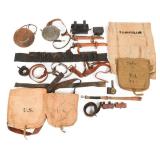 INDIAN WARS - WWI US LEE NAVY BELT & FIELD GEAR