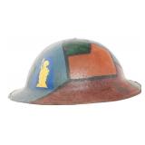 WWI US ARMY AEF 77th INFANTRY DIV COMBAT HELMET