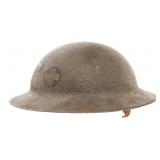 WWI US AEF 33rd INFANTRY DIV. M1917 COMBAT HELMET